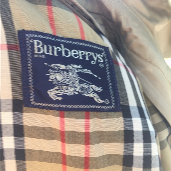 VTG BURBERRYS Trench Coat with Wool Liner - Picture 4 of 16